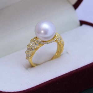 リング 真珠指輪 真珠アクセサリ 天然真珠 淡水真珠 本真珠 誕生日プレゼント 新型 女性 フリーサイズ 上質真珠 パーティー 新品 zz84