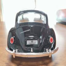 egcjf [KT7002BKR] 1/24 KiNSMART Volkswargen Classical Beetle 1967 BLACK RED ヴィンテージビートル 旧車 昭和 レトロ_画像2