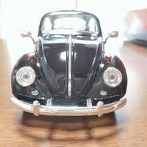 egcjf [KT7002BKR] 1/24 KiNSMART Volkswargen Classical Beetle 1967 BLACK RED ヴィンテージビートル 旧車 昭和 レトロ_画像3