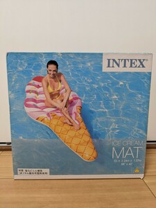 新品★アイスクリームマット　浮き輪　INTEX