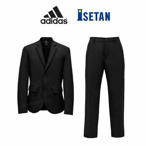 新品 アディダス ISETAN ICON セットアップ【L】定価5万円 スーツ 伊勢丹 上下 ビジネス カジュアル 黒 adidas 軽量 パンツ ジャケット