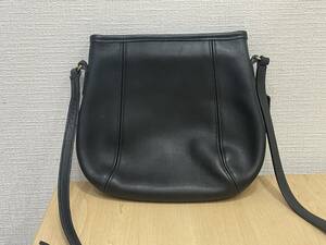 COACH コーチ 9990 レザー ショルダーバッグ 黒 ブラック