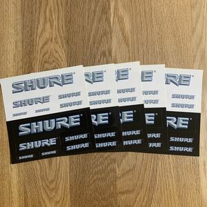 SHURE シュアー ステッカー シール 5シート 非売品 ノベルティ