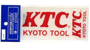 １枚 KTCステッカー 赤　切文字（転写）タイプ【R922】