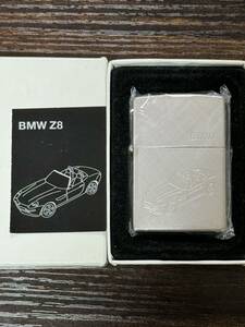 zippo BMW Z8 限定数 500個 限定品 特殊両面加工品 2000年製 silver シルバー 年代物 シリアルナンバー NO.073/500 ケース 保証書