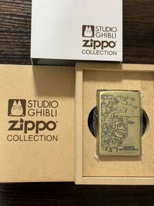 zippo ハウルの動く城 スタジオジブリ 限定品 ゴールド 日本テレビ 2004年製 GOLD HOWL'S MOVING CASTLE NIBAKI・TGNDDDT 専用木箱 保証書