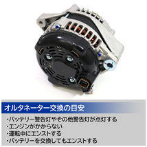 トヨタ 200系 ハイエース KDH200V オルタネーター ダイナモ ディーゼル用 27060-30100 27060-30140 互換品 6ヵ月保証_画像2