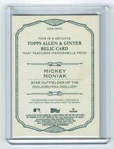 ジャージカード！【ミッキー・モニアック ／ Mickey Moniak】2021 Topps Allen & Ginter ★ Phillies フィリーズ Angels エンゼルス ★ RC_画像2