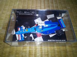 ミニチャンプス　1/43　ベネトン　プレイライフ　B198　G・フィジケラ　F1