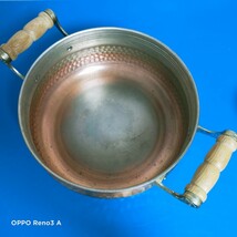 銅鍋　銅製　両手鍋　片手鍋　ソースパン　ミルクパン　打ち出し鍋　火鍋　三点セット　調理器具_画像5