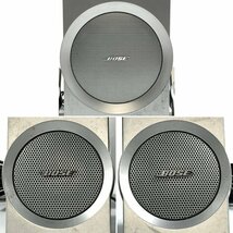 BOSE ボーズ COMPANION 3 マルチメディアスピーカー 電源コード/サテライトスピーカー2個/コントローラー付き◆ジャンク品_画像3