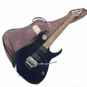 Ibanez アイバニーズ RG エレキギター シリアルNo.F0000938 ネイビー系 日本製 ソフトケース付き★現状品