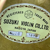 SUZUKI VIOLIN 鈴木バイオリン No.226 マンドリン ハードケース付き★現状品_画像9