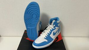 NIKE AIR JORDAN 1 RETRO HIGH OG UNC ナイキ エアジョーダン1 レトロ ノースカロライナ ホワイト ブルー 黒タグ付 新品 未使用 正規品 NBA