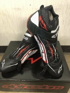 alpinestars アルパインスターズ レーシングシューズ 4輪用 TECH-1 Z v2 　US10（27.5ｃｍ）ブラック×レッド×ホワイト　ほぼ未使用