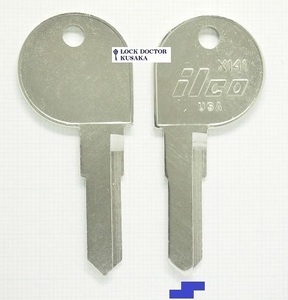 ハーレー　ブランクキー　X141 ILCO 合鍵材料 スペアキー材料