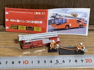 CA◎【100円セール】RESCUE 119　レスキュー119　No.1　40ｍ級ハシゴ付き消防車　北陸製菓