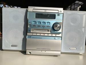 ◎ヤYS2671★KENWOOD ケンウッド MD/CD/カセット/FM ミニコンポ スピーカーペア RXD-SJ3MD リモコン欠品 現状品　ECM