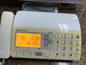◎ヤYS2803★通電OK　電話 SHARP シャープ デジタル コードレス ファクシミリ UX-320CL-W　ECM