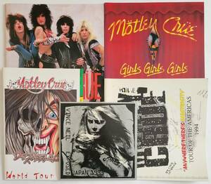 MOTLEY CRUE パンフ 5冊 VINCE NEIL 日本公演 来日 JAPAN TOUR 1985 1987 1990 1993 1994 モトリー・クルー PROGRAM ヴィンス・ニール