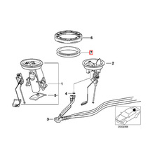 全国送料200円 BMW Z3/E36 1.9 2.0 2.2i 2.8 3.0i Mクーペ Mロードスター シールリング 燃料ポンプ/レベルセンサー用 16111179637_画像2