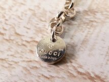 グッチ　GUCCI　GGエンブレムサイドミル打　ボールチェーン　ペンダントネックレス【男女/9万円/SV925/Sランク】d3G0_画像5