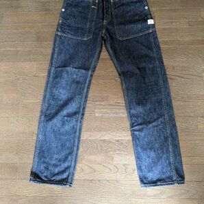 送料込　美品　SASSAFRAS Fall Leaf Pants　ササフラス ジーンズ　フォールリーフ　ワンウォッシ程度 