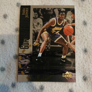 UPPER DECK 1995 ☆ EDDIE JONES ミラー silver ☆ Los Angels Lakers エディ ジョーンズ