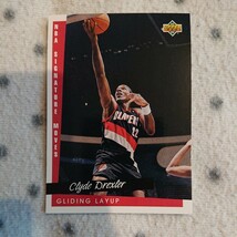 UPPER DECK 1993 ☆ NBA SIGNATURE MOVES 4枚セット ☆ CHRIS MULLIN , ISIAH THOMAS , PATRICK EWING , CLYDE DREXLER ☆ NBAカード_画像8