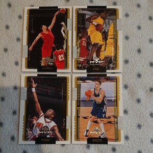 UPPER DECK MVP 2001 ☆ ROOKIE CARD 4枚セット ☆ TYSON CHANDLER , EDDY CURRY , JAMAAL TINSLEY , MICHAEL BRADLEY