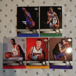 UPPER DECK 2004 ☆ R-CLASS ROOKIE CARD 5枚セット ☆ TREVOR ARIZA , DELNTE WEST , DONTA SMITH , ANDRIS BIEDRINS , JACKSON VROMAN