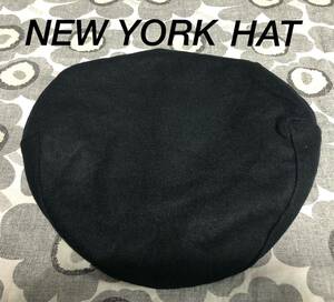 NEW YORK HATデザインハンチング☆ブラック新品未使用タグ付き