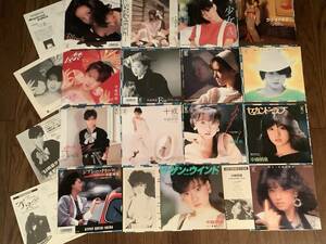 シングル盤(EP)◆中森明菜／15枚まとめてセット※郵便ハガキ6枚付◆良好品！