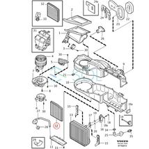 ボルボ S60I(384) S80I(184) V70II(285) XC70(295) XC90I(275) エアコンフィルター 活性炭入 右ハンドル車用 30630753 9204627_画像5