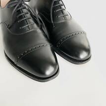 美品 EDWARD GREEN BERKELEY パンチドキャップトゥシューズ UK6.5 E 202ラスト ブラック 革靴 エドワードグリーン バークレー 25cm_画像3