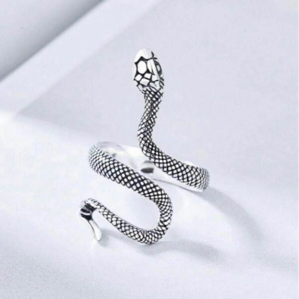 シルバー ヘビ リング 指輪 アンティーク 蛇