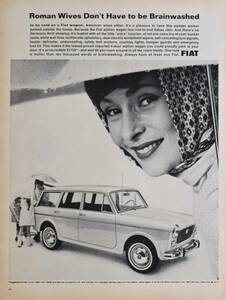 稀少！1960年代フィアット広告/Fiat Wagon/イタリア車/旧車/L