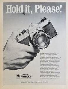 稀少・広告！1968年アサヒペンタックス・カメラ広告/Asahi Pentax Sportmatic/昭和レトロ/G-1