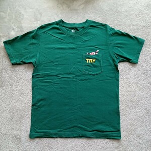 ラグビージャンキー グローバルワーク 半袖Tシャツ サイズM サッカージャンキー クラウディオ・パンディアーニ グリーン