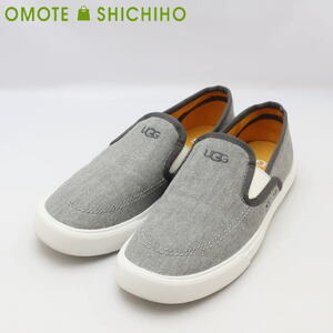 UGG アグ パロミノ スニーカー スリッポン 25cm 靴 キャンバス グレー 1108040 レディース◆中古Aランク【001】