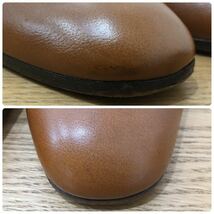 MW10222◆ ボッテガヴェネタ BOTTEGA VENETA 本革レザー 茶色 パンプス 23.5cm C 17455_画像5