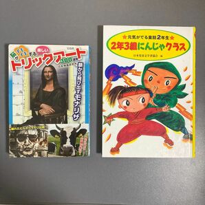 子供向け本2冊セット　トリックアート、児童書