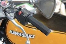 八角 生ゴム ハンドル グリップ ブラック 黒 旧車 汎用 22.2ｍｍ ゼファー400 ZRX400 Z400FX バリオス_画像3