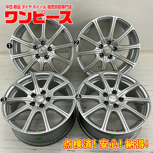 中古アルミホイール 4本セット 16×6.5J +45 5穴 PCD100 16インチ FEUCER c904