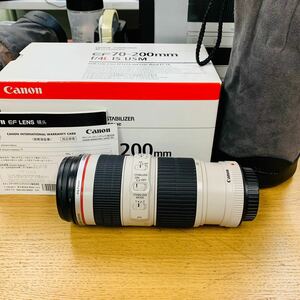 Canon EF 70-200mm F4L IS USM 望遠ズームレンズ 動作良好 NN6183