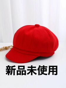 赤　キャスケット　帽子　マリオ　コスプレ　ハロウィン　新品未使用
