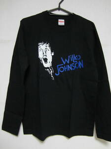 即決★新品長袖ロックＴシャツ★ウィルコ・ジョンソン★WILKO JOHNSON★ブラック×ホワイト/ブルー文字★S/M/L/XLサイズ★パブロック関連