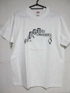 現品限り★即決★新品ブルース関連Ｔシャツ★ACE RECORDS★ホワイトボディ×ブラックプリント★UNITED ATHLE:Mサイズ