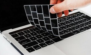 Силиконовая клавишная обложка японская пленка Black + Trackpad MacBook Pro 13 -дюймовая сенсорная панель (A1706 A1989 модель A2159)