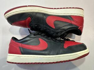 2014 NIKE AIR JORDAN 1 RETRO LOW OG BRED US9.5 705329-001